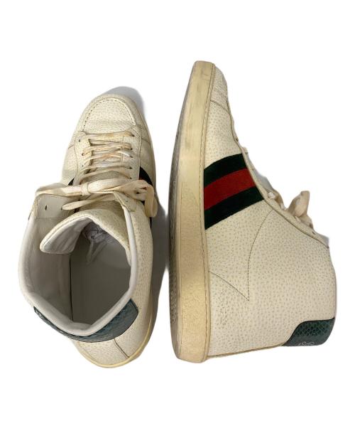 GUCCI（グッチ）GUCCI (グッチ) ハイカットスニーカー ホワイト サイズ:10の古着・服飾アイテム