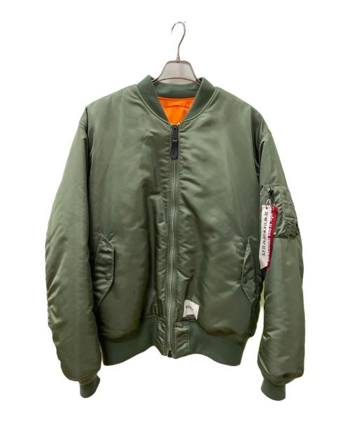 WTAPS（ダブルタップス）WTAPS (ダブルタップス) ALPHA (アルファ) MA-1ジャケット カーキ サイズ:XLの古着・服飾アイテム