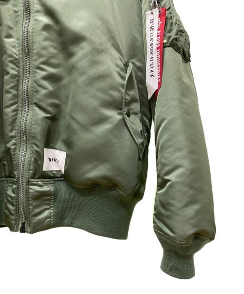 WTAPS（ダブルタップス）WTAPS (ダブルタップス) ALPHA (アルファ) MA-1ジャケット カーキ サイズ:XLの古着・服飾アイテム