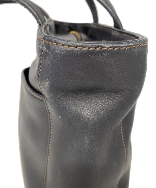 COACH（コーチ）COACH (コーチ) レザートートバッグ ブラックの古着・服飾アイテム