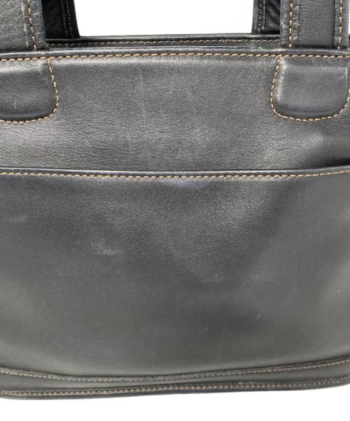 COACH（コーチ）COACH (コーチ) レザートートバッグ ブラックの古着・服飾アイテム