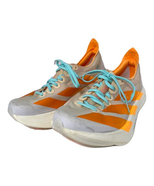adidas（アディダス）adidas (アディダス) Adizero Adios Pro 4 アイボリー×オレンジ サイズ:23.5cmの古着・服飾アイテム