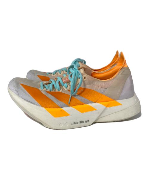 adidas（アディダス）adidas (アディダス) Adizero Adios Pro 4 アイボリー×オレンジ サイズ:23.5cmの古着・服飾アイテム