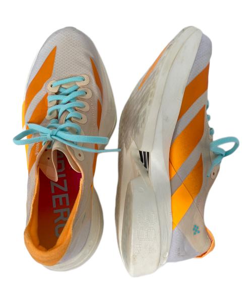 adidas（アディダス）adidas (アディダス) Adizero Adios Pro 4 アイボリー×オレンジ サイズ:23.5cmの古着・服飾アイテム