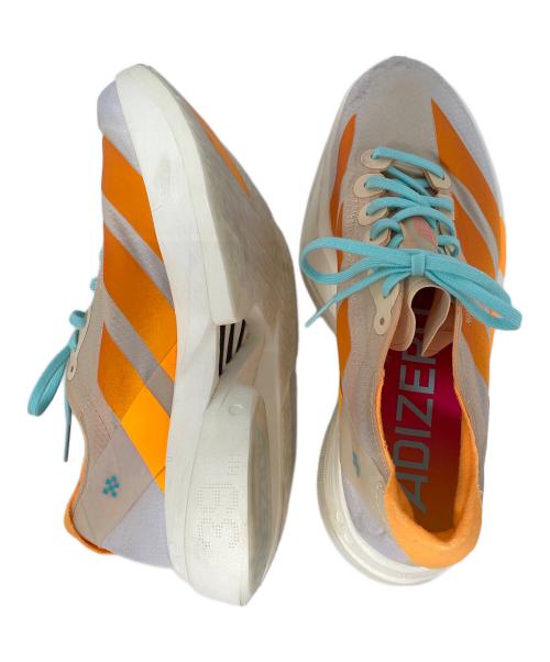 adidas（アディダス）adidas (アディダス) Adizero Adios Pro 4 アイボリー×オレンジ サイズ:23.5cmの古着・服飾アイテム