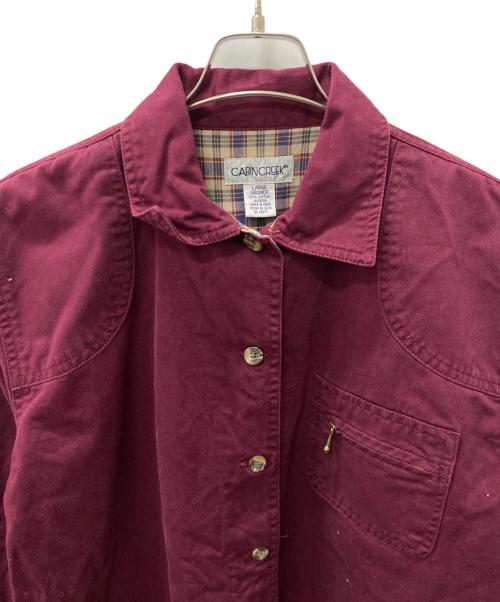 CABIN CREEK（キャビン クリーク）cabin creek (キャビン クリーク) カバーオール ワインレッド サイズ:Lの古着・服飾アイテム