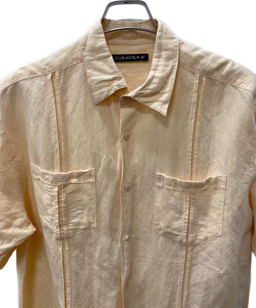 cubavera（キューバベラ）CUBAVERA (キューバベラ) 半袖シャツ ベージュ サイズ:Lの古着・服飾アイテム