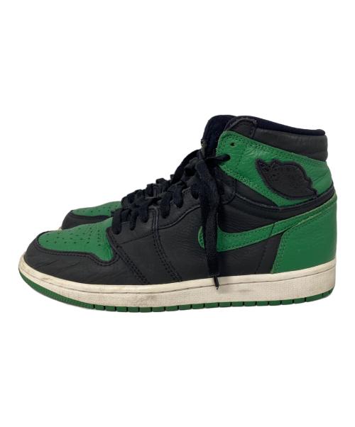 NIKE（ナイキ）NIKE (ナイキ) Air Jordan 1 Retro High OG ブラック×グリーン サイズ:26cmの古着・服飾アイテム