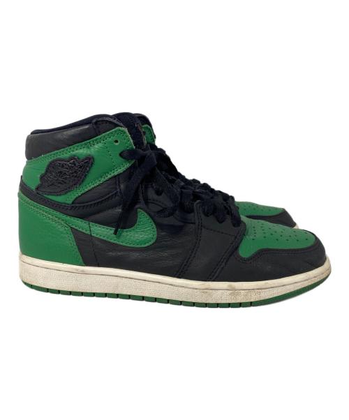 NIKE（ナイキ）NIKE (ナイキ) Air Jordan 1 Retro High OG ブラック×グリーン サイズ:26cmの古着・服飾アイテム