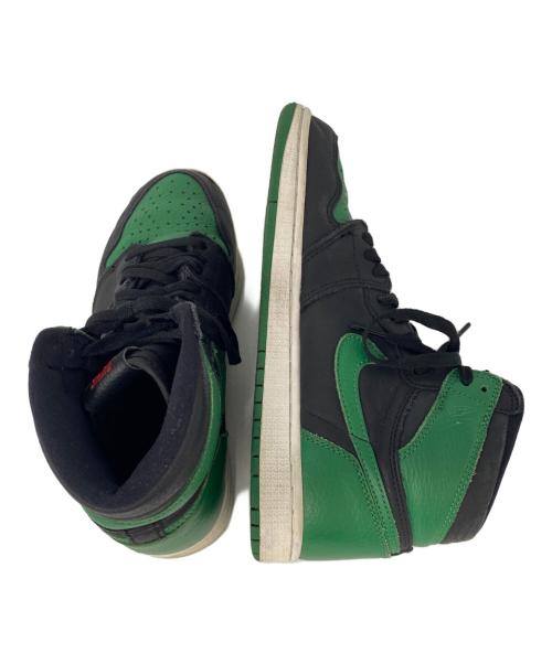 NIKE（ナイキ）NIKE (ナイキ) Air Jordan 1 Retro High OG ブラック×グリーン サイズ:26cmの古着・服飾アイテム