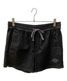 HARLEY-DAVIDSON（ハーレーダビッドソン）の古着「エッセンシャル・デニム・ショートパンツ」｜ブラック