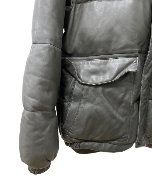 COMME CA COLLECTION（コムサコレクション）COMME CA COLLECTION (コムサコレクション) レザーダウンジャケット グレー サイズ:Freeの古着・服飾アイテム