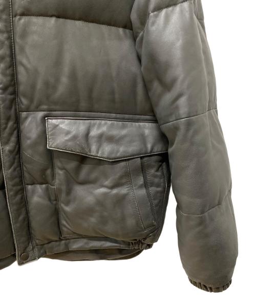 COMME CA COLLECTION（コムサコレクション）COMME CA COLLECTION (コムサコレクション) レザーダウンジャケット グレー サイズ:Freeの古着・服飾アイテム
