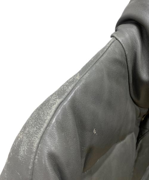 COMME CA COLLECTION（コムサコレクション）COMME CA COLLECTION (コムサコレクション) レザーダウンジャケット グレー サイズ:Freeの古着・服飾アイテム