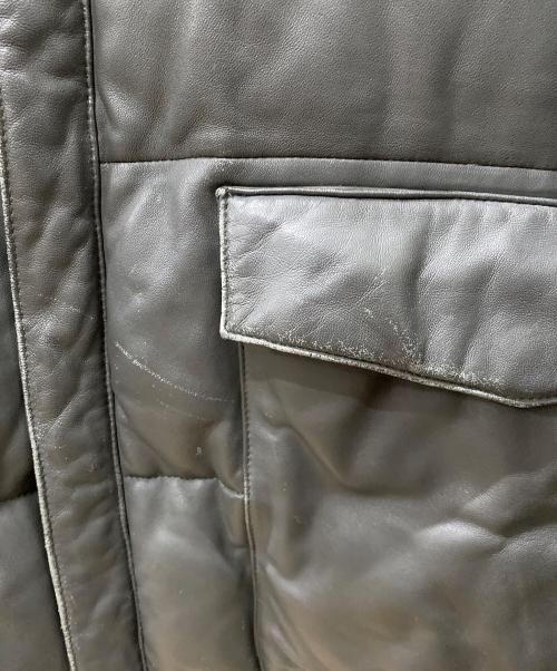 COMME CA COLLECTION（コムサコレクション）COMME CA COLLECTION (コムサコレクション) レザーダウンジャケット グレー サイズ:Freeの古着・服飾アイテム