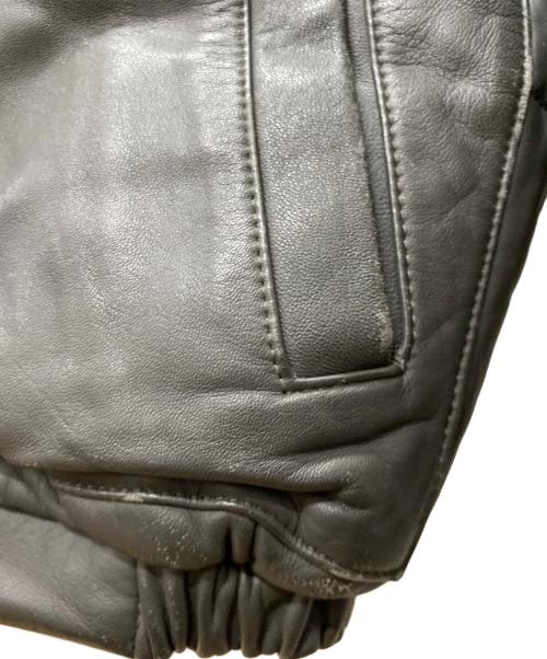 COMME CA COLLECTION（コムサコレクション）COMME CA COLLECTION (コムサコレクション) レザーダウンジャケット グレー サイズ:Freeの古着・服飾アイテム