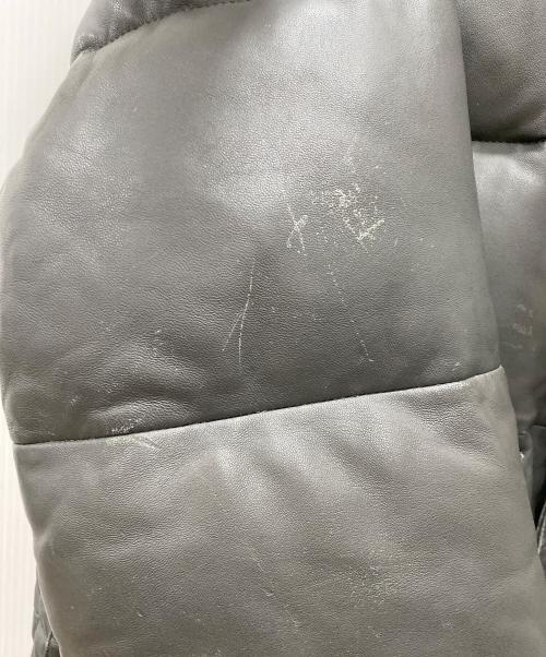 COMME CA COLLECTION（コムサコレクション）COMME CA COLLECTION (コムサコレクション) レザーダウンジャケット グレー サイズ:Freeの古着・服飾アイテム