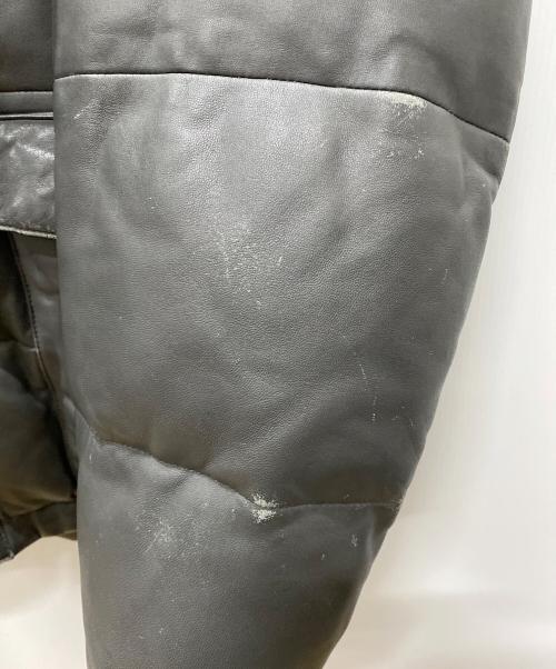 COMME CA COLLECTION（コムサコレクション）COMME CA COLLECTION (コムサコレクション) レザーダウンジャケット グレー サイズ:Freeの古着・服飾アイテム