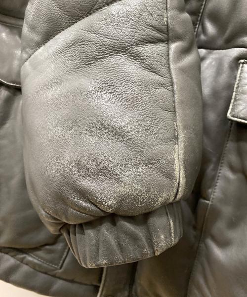 COMME CA COLLECTION（コムサコレクション）COMME CA COLLECTION (コムサコレクション) レザーダウンジャケット グレー サイズ:Freeの古着・服飾アイテム