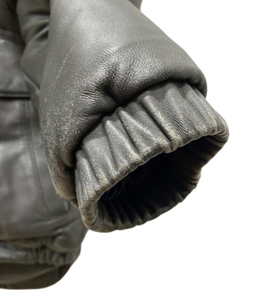 COMME CA COLLECTION（コムサコレクション）COMME CA COLLECTION (コムサコレクション) レザーダウンジャケット グレー サイズ:Freeの古着・服飾アイテム