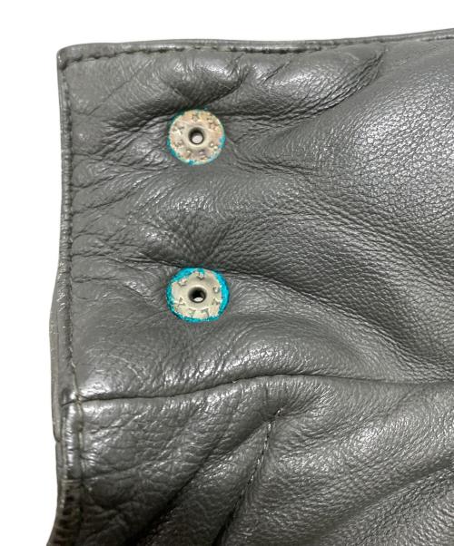 COMME CA COLLECTION（コムサコレクション）COMME CA COLLECTION (コムサコレクション) レザーダウンジャケット グレー サイズ:Freeの古着・服飾アイテム