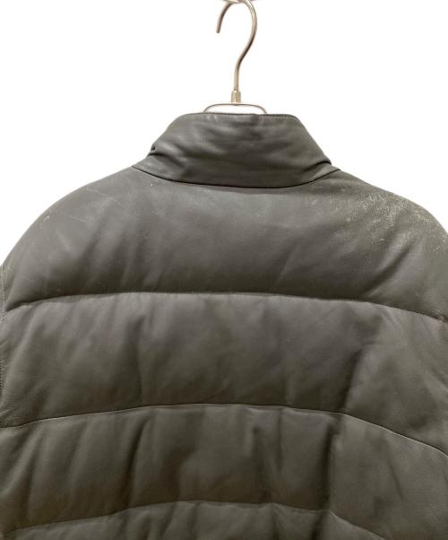 COMME CA COLLECTION（コムサコレクション）COMME CA COLLECTION (コムサコレクション) レザーダウンジャケット グレー サイズ:Freeの古着・服飾アイテム