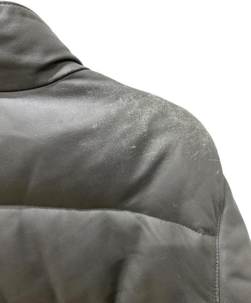 COMME CA COLLECTION（コムサコレクション）COMME CA COLLECTION (コムサコレクション) レザーダウンジャケット グレー サイズ:Freeの古着・服飾アイテム