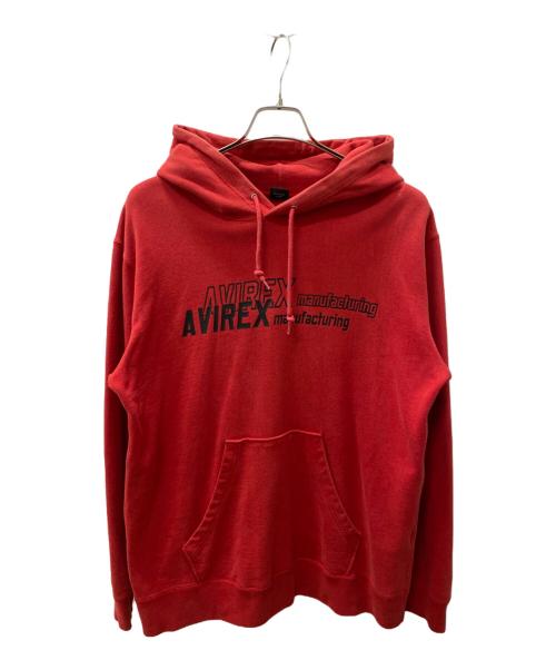 AVIREX（アヴィレックス）AVIREX (アヴィレックス) プルオーバーパーカー レッド サイズ:LLの古着・服飾アイテム