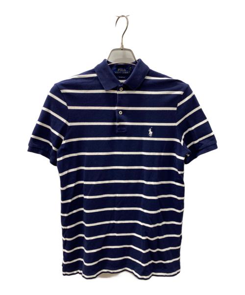 POLO RALPH LAUREN（ポロ・ラルフローレン）POLO RALPH LAUREN (ポロ・ラルフローレン) ポロシャツ ホワイト×ネイビー サイズ:XSの古着・服飾アイテム