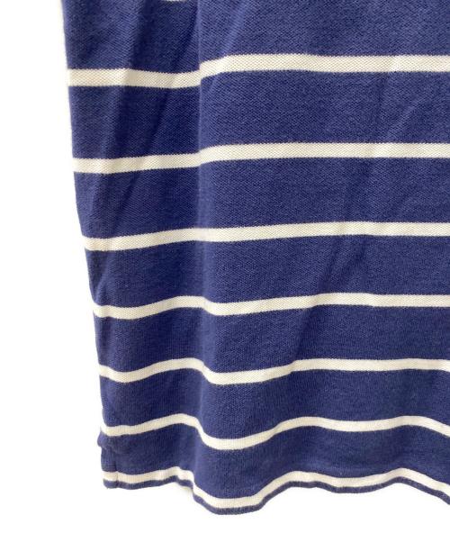 POLO RALPH LAUREN（ポロ・ラルフローレン）POLO RALPH LAUREN (ポロ・ラルフローレン) ポロシャツ ホワイト×ネイビー サイズ:XSの古着・服飾アイテム