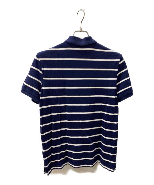 POLO RALPH LAUREN（ポロ・ラルフローレン）POLO RALPH LAUREN (ポロ・ラルフローレン) ポロシャツ ホワイト×ネイビー サイズ:XSの古着・服飾アイテム