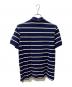 中古・古着 POLO RALPH LAUREN (ポロ・ラルフローレン) ポロシャツ ホワイト×ネイビー サイズ:XS：4000円
