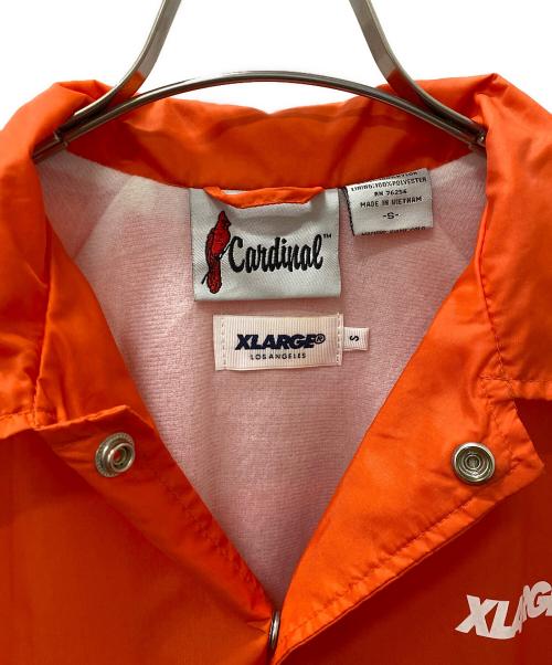 X-LARGE（エクストララージ）X-LARGE (エクストララージ) Cardinal (カーディナル) コーチジャケット オレンジ サイズ:Sの古着・服飾アイテム