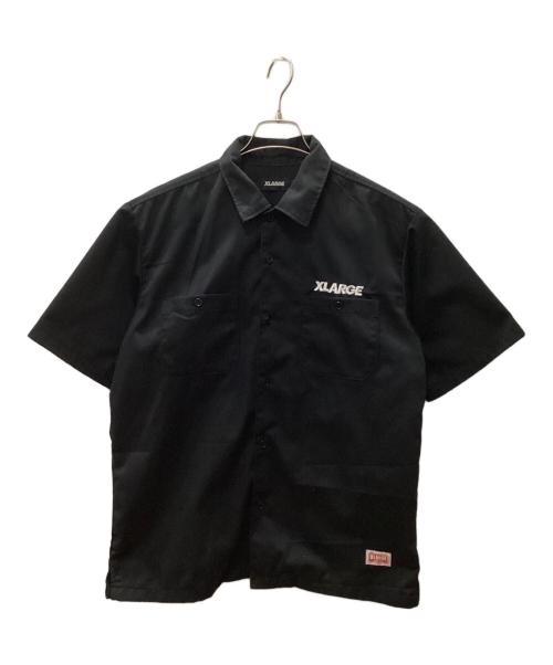 X-LARGE（エクストララージ）X-LARGE (エクストララージ) S/S OG WORK SHIRT ブラック サイズ:Mの古着・服飾アイテム