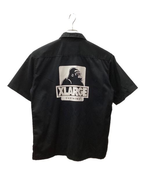 X-LARGE（エクストララージ）X-LARGE (エクストララージ) S/S OG WORK SHIRT ブラック サイズ:Mの古着・服飾アイテム