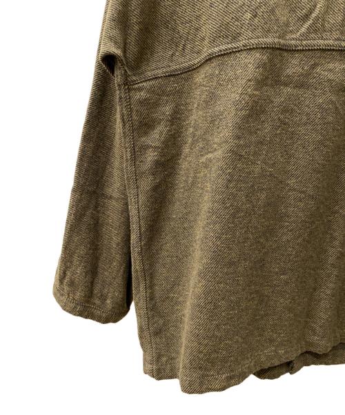 SASSAFRAS（ササフラス）SASSAFRAS (ササフラス) 厚手カーディガン オリーブ サイズ:Sの古着・服飾アイテム