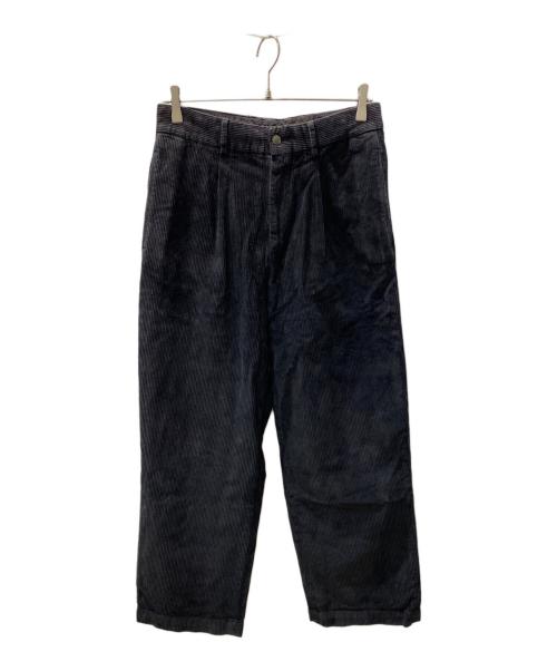 riccardo metha（リカルドメッサ）RICCARDO METHA (リカルドメッサ) 1TUCK WIDE PANTS 8walle CORDUROY SOLID ブラック サイズ:46の古着・服飾アイテム