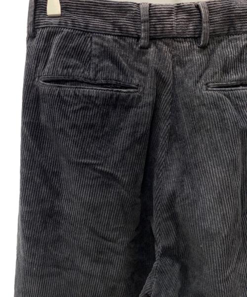 riccardo metha（リカルドメッサ）RICCARDO METHA (リカルドメッサ) 1TUCK WIDE PANTS 8walle CORDUROY SOLID ブラック サイズ:46の古着・服飾アイテム