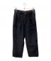 RICCARDO METHA（リカルドメッサ）の古着「1TUCK WIDE PANTS 8walle CORDUROY SOLID」｜ブラック