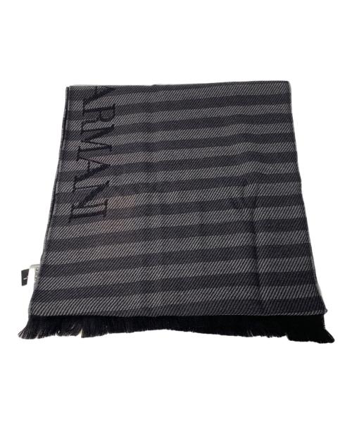 GIORGIO ARMANI（ジョルジオアルマーニ）GIORGIO ARMANI (ジョルジオアルマーニ) マフラー ブラック 未使用品の古着・服飾アイテム