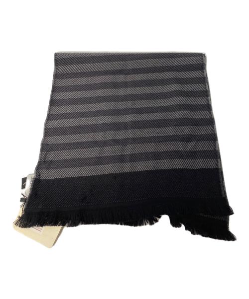 GIORGIO ARMANI（ジョルジオアルマーニ）GIORGIO ARMANI (ジョルジオアルマーニ) マフラー ブラック 未使用品の古着・服飾アイテム