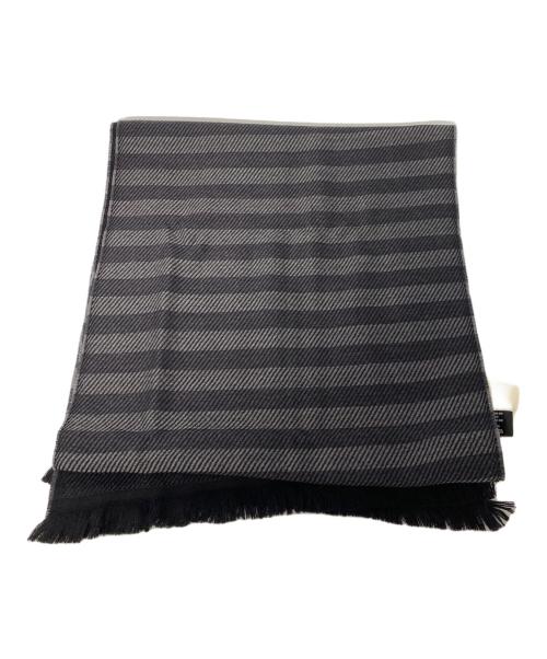 GIORGIO ARMANI（ジョルジオアルマーニ）GIORGIO ARMANI (ジョルジオアルマーニ) マフラー ブラック 未使用品の古着・服飾アイテム
