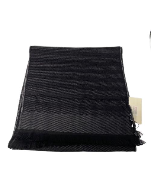 GIORGIO ARMANI（ジョルジオアルマーニ）GIORGIO ARMANI (ジョルジオアルマーニ) マフラー ブラック 未使用品の古着・服飾アイテム