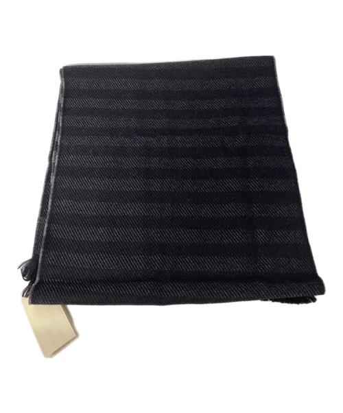 GIORGIO ARMANI（ジョルジオアルマーニ）GIORGIO ARMANI (ジョルジオアルマーニ) マフラー ブラック 未使用品の古着・服飾アイテム