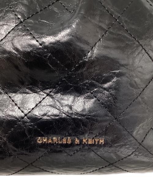 CHARLES & KEITH（チャールズアンドキース）CHARLES & KEITH (チャールズアンドキース) チェーンハンドル2WAYバッグ ブラックの古着・服飾アイテム