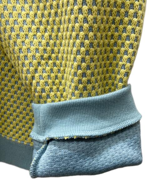 LEE（リー）LEE (リー) 厚手ニット イエロー×ブルー サイズ:M 未使用品の古着・服飾アイテム