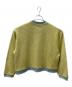 LEE (リー) 厚手ニット イエロー×ブルー サイズ:M 未使用品：4000円
