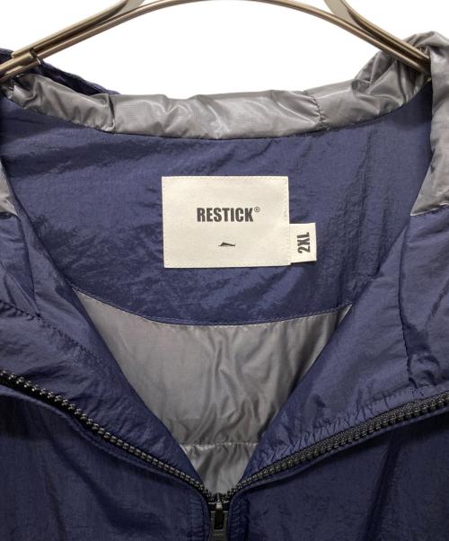 RESTICK（リスティック）RESTICK (リスティック) ダウンジャケット ネイビー サイズ:2XLの古着・服飾アイテム