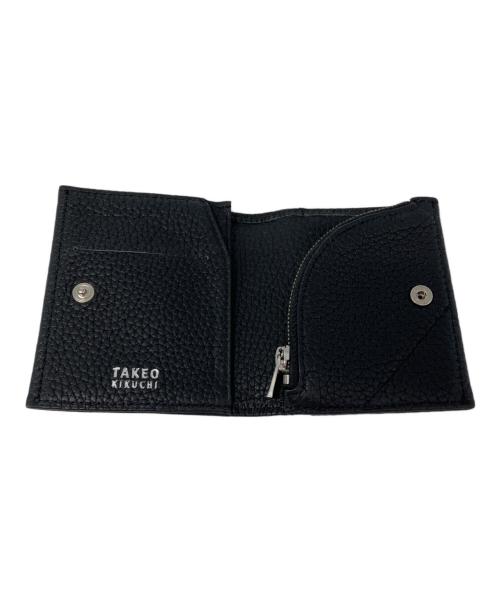 TAKEO KIKUCHI（タケオキクチ）TAKEO KIKUCHI (タケオキクチ) 2つ折り財布 ブラックの古着・服飾アイテム