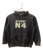 stussyステューシー）の古着「パーカー」｜ブラック
